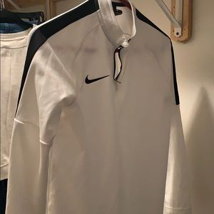 White nike quarter zip